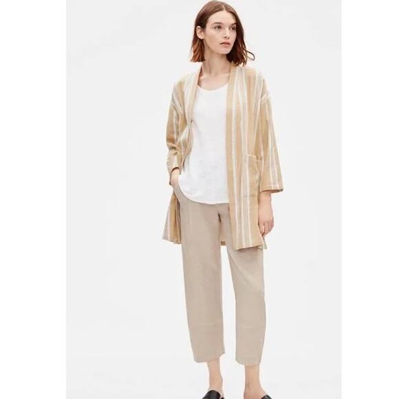 Eileen Fisher Jackets & Blazers - Eileen Fisher Organic striped kimono jacket